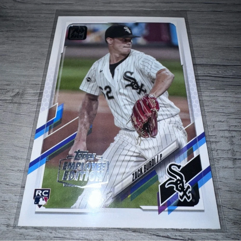 2021 Topps ZACK BURDI Employee Edition Rare card #483 CHICAGO WHITE SOX - Picture 2 of 4